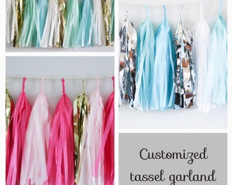 CUSTOM GARLAND // tassel garland // wedding and party decoration
