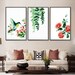 Set of 3 Paint by number kit/ Flower Painting/ Bird Painting/ Flower Art/ Abstract Flower Painting/ Living room Decor/ Gift for her