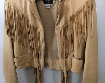 Vintage Fringed Leather Jacket