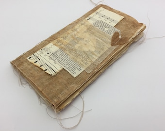 Shabby Scrappy Journal, Traveler's Notebook Insert, Junk Journal, Tea Dye Journal, Mini Album, Vintage Journal,