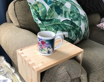 Sofa Arm Table, Side Table, Couch Table, Tray Table, Coffee Table, New Home Apartment, Quality, Hand Made, Wooden