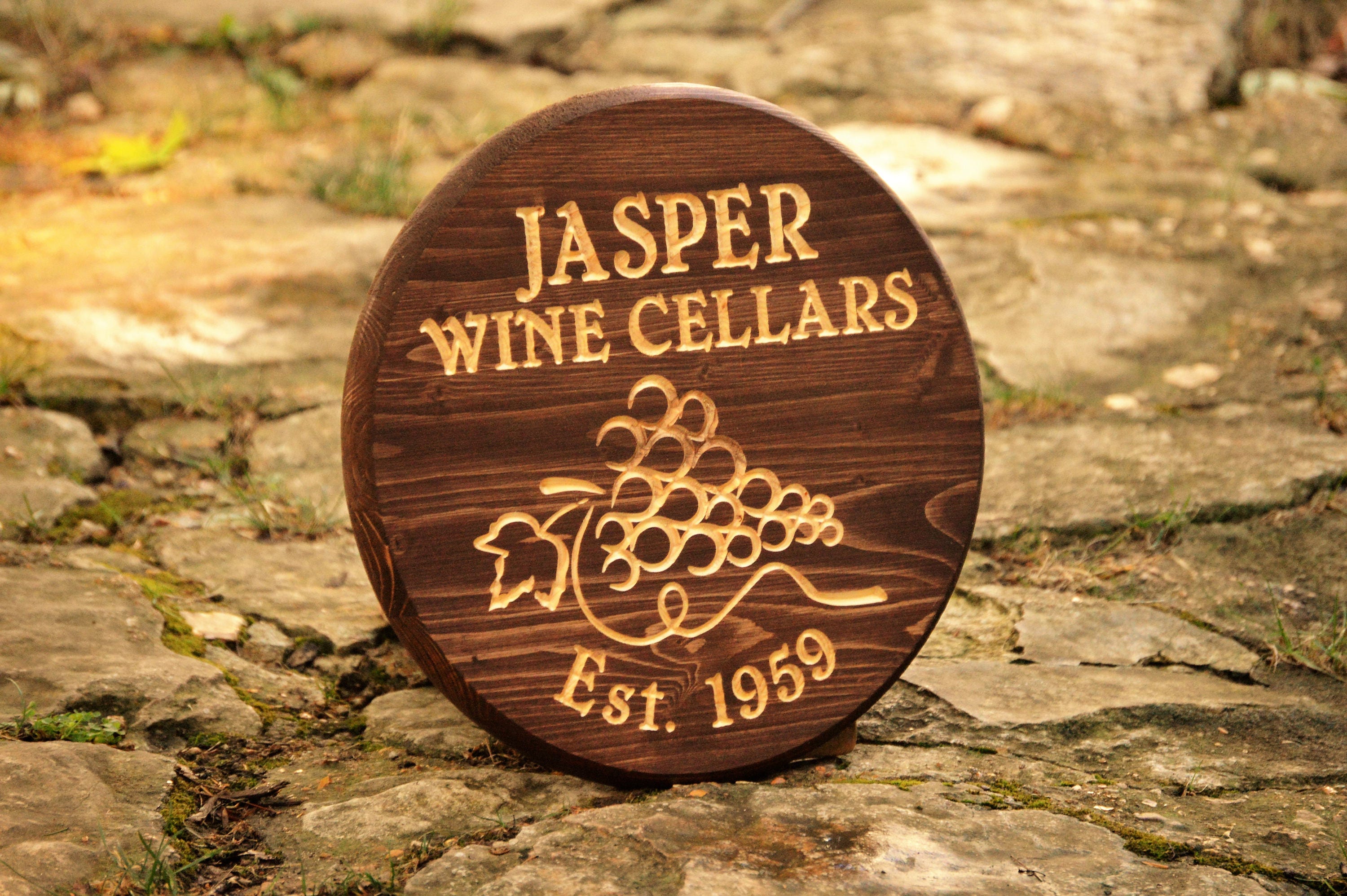 Wine Cellar Sign Vineyard Wedding Bar Sign Wine Barrel Decor