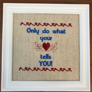 Embroidered Quote 