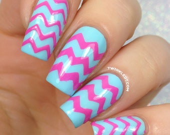 Chevron Variety Nail Vinyls