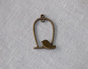 Ref 300141 bird cage charm