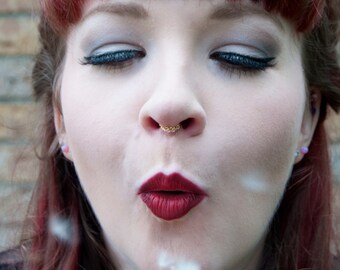 Septum double chain, wrap style - different gauges/colours