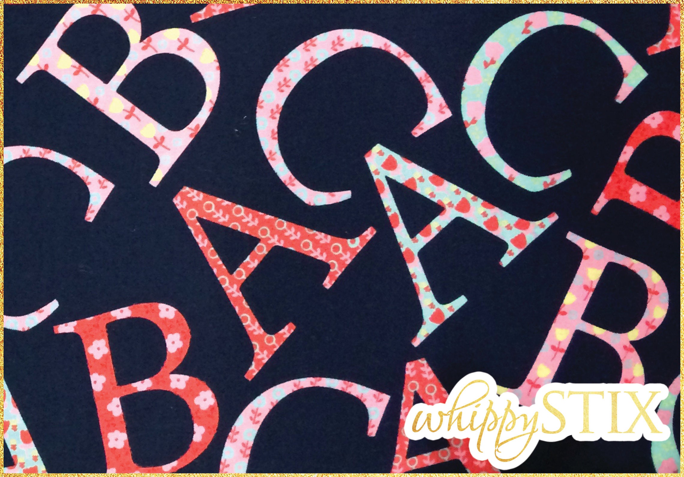 Alphabet Fabric By the Yard Oh Baby by Cynthia Rowley Michael