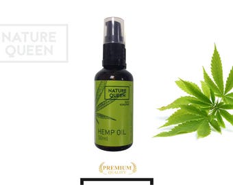 100% Pure Natural Organic HEMP OIL Cold Pressed Unrefined