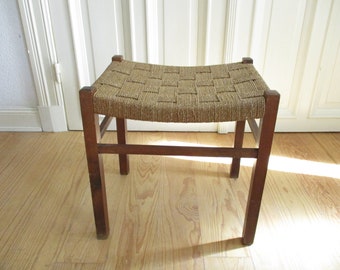 Mid Century teak stool from the 50s - Mid Century Teakhocker aus den 50ern