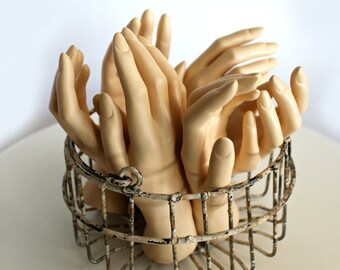 ladies mannequin hands, jewelry display, arts and crafts, creepy decor