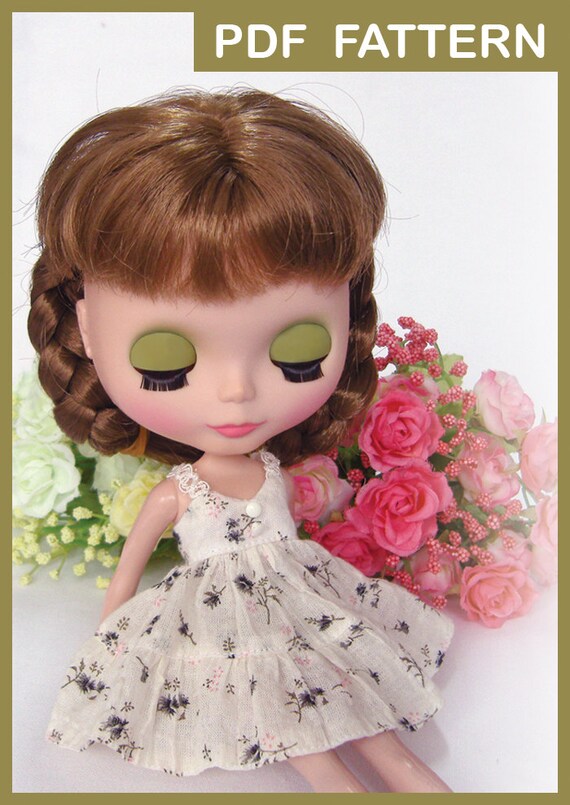 Pullip Pattern PDF Sewing Pattern for 12 blythe pullip dal Doll