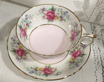 Vintage Paragon Bone China Tea Cup & Saucer - English