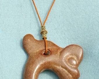Original jade artifact of a dragon pig. Neolithic Hongshan culture
