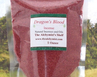Dragon's Blood Incense Powder Special Wiccan Craft 1 oz Pagan Altar Ritual Spell