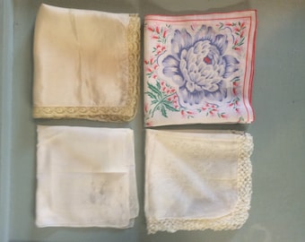Vintage Handkerchief something old something blue