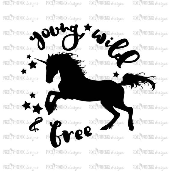 Download Young and free svg Unicorn SVG file unicorn cut file