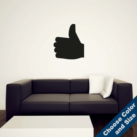 Thumbs Up Wall Decal Vinyl Sticker Free Shipping