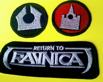 Magic the Gathering - Unofficial - Ravnica Guild Inspired Iron On Embroidered Patches / Badges - TCG - MTG - Mana Symbols