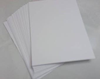 ATC / Artist Trading Card Blanks - 300gsm Quality White Card x100