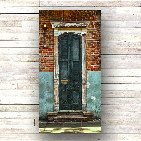 New Orleans Art SINGLE CROWN French Quarter Doors