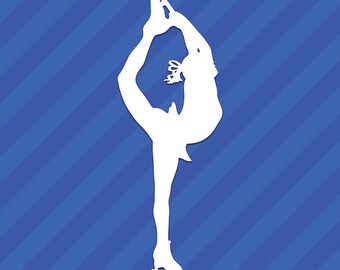 Figure Skater Vinyl Decal Sticker