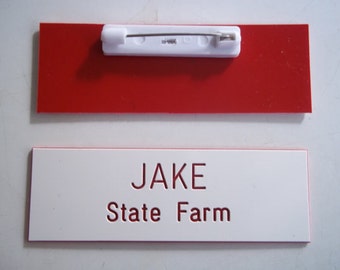 1 JAKE From State Farm Halloween Costume Name Badge Tag with a