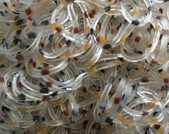 Chocolate Chip Polka Dot Jelly ** Rainbow Loom Bands Refill. 600 bands & c-clips. Guaranteed authentic. Latex-free.