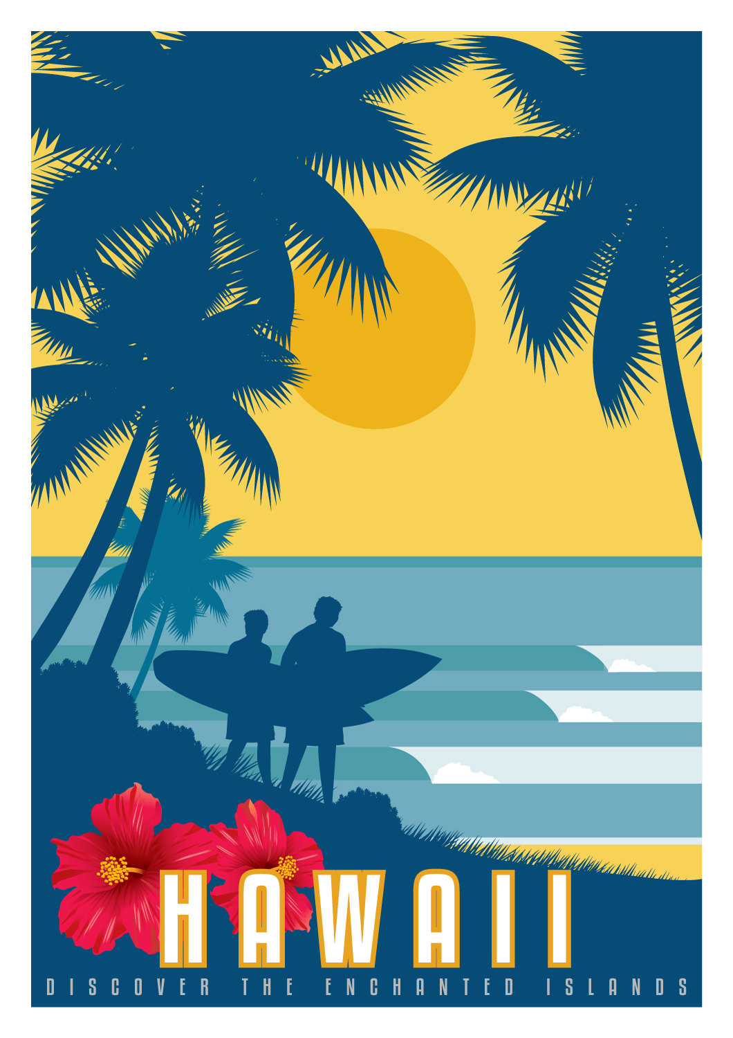 Hawaii Vintage Poster Vintage Travel Poster Art Deco Travel   Il Fullxfull.769479480 N0nf 