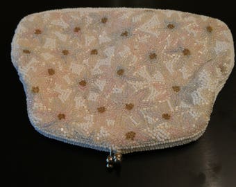 Beautiful 1950's Vintage Beaded Clutch
