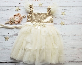 Twinkle Twinkle Little Star Birthday Outfit, Birthday Dress, Gold and Pink Birthday Outfit, Gold Gold Birthday Dress, First Birthday Dress