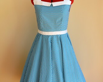 Vintage Inspired Dress / Pinup Dress / Swing Dress / Rockabilly Dress / Circle Dress