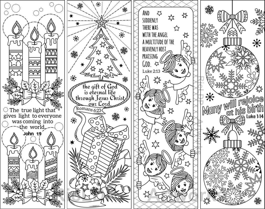 Ricldp Artworks Eight Bible Verse Coloring Bookmarks Ricldp Artworks 