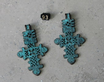 1 Large Medieval Cross Pendant/ Charms #93