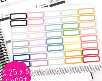LS304 Pale Quarter Boxes! Set of 40 Perfect for the Erin Condren Planner!!!