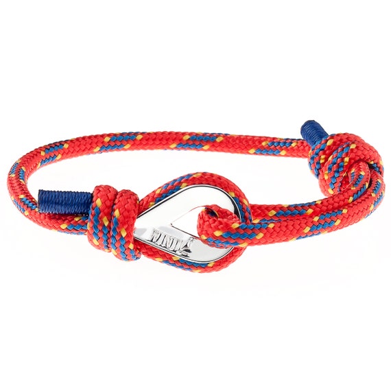 RED BRACELET - wrist bracelet, arm bracelet, mens bracelets, power bracelet, power rope bracelet, paracord bracelets, outdoors bracelet