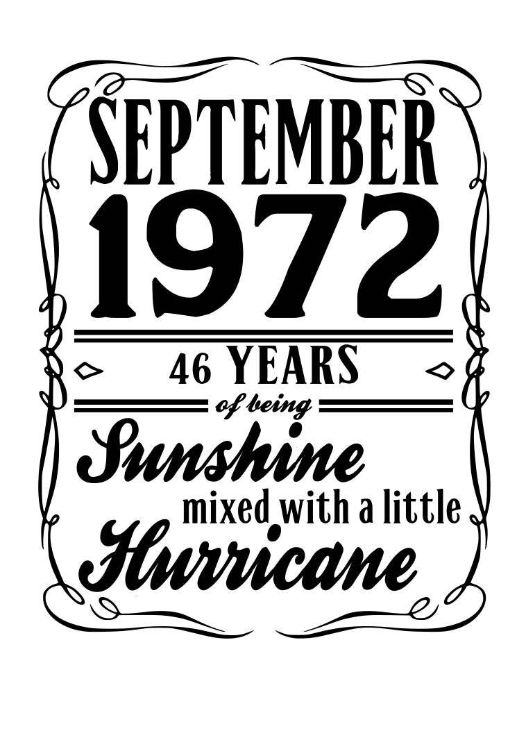 Download Sunshine mixed with hurricane birthday SVG File Quote Cut