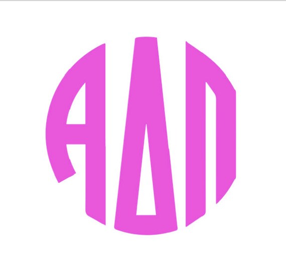 Download Greek Alphabet Circle monogram font SVG Cut Files Instant