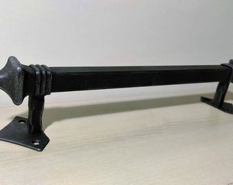 Garage handle Barn pull Front door handle Forged handle Metal pull Wrought iron handle chinese style Furniture Rustik decor Home decor