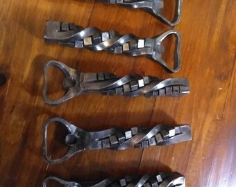 hand forged rubics twist bottle opener
