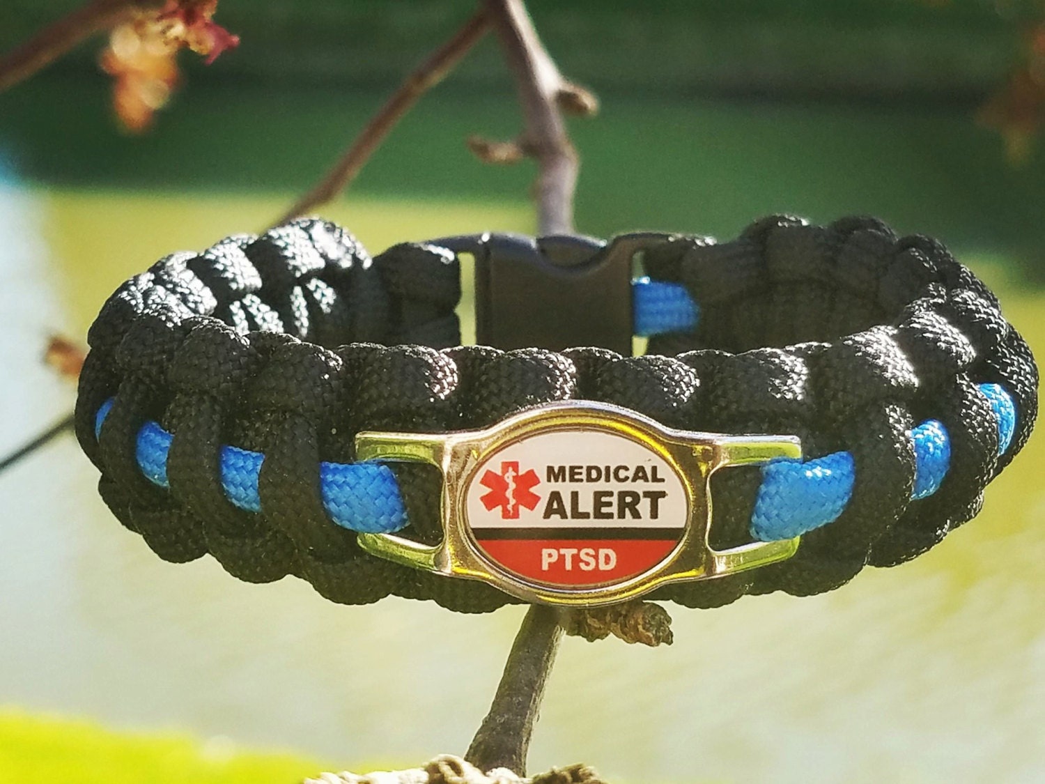 PTSD Medical alert paracord bracelet