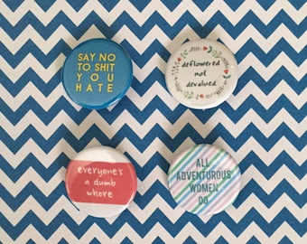 HBO Girls Quotes Pinback Buttons