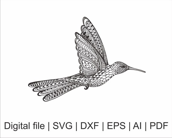 Download Hummingbird svg Hummingbird zentangle bird Zentangle svg