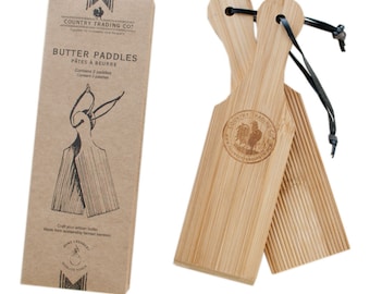 Country Trading Co. FSC Wooden Butter Paddles