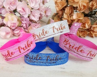 YOU DESIGN Bride Tribe Team Wristbands - Hen Party Wristbands - Bachelorette Hen Party - Bachelorette Party Favors -