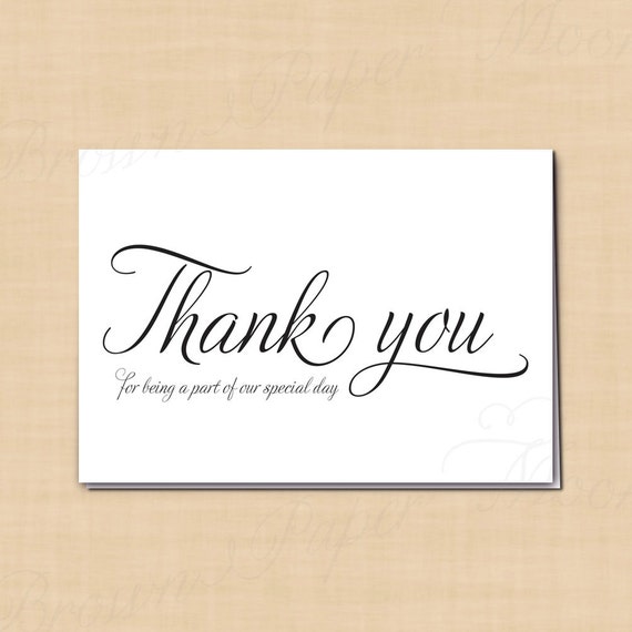 Thank You for Being A Part Of Our Special Day Florist