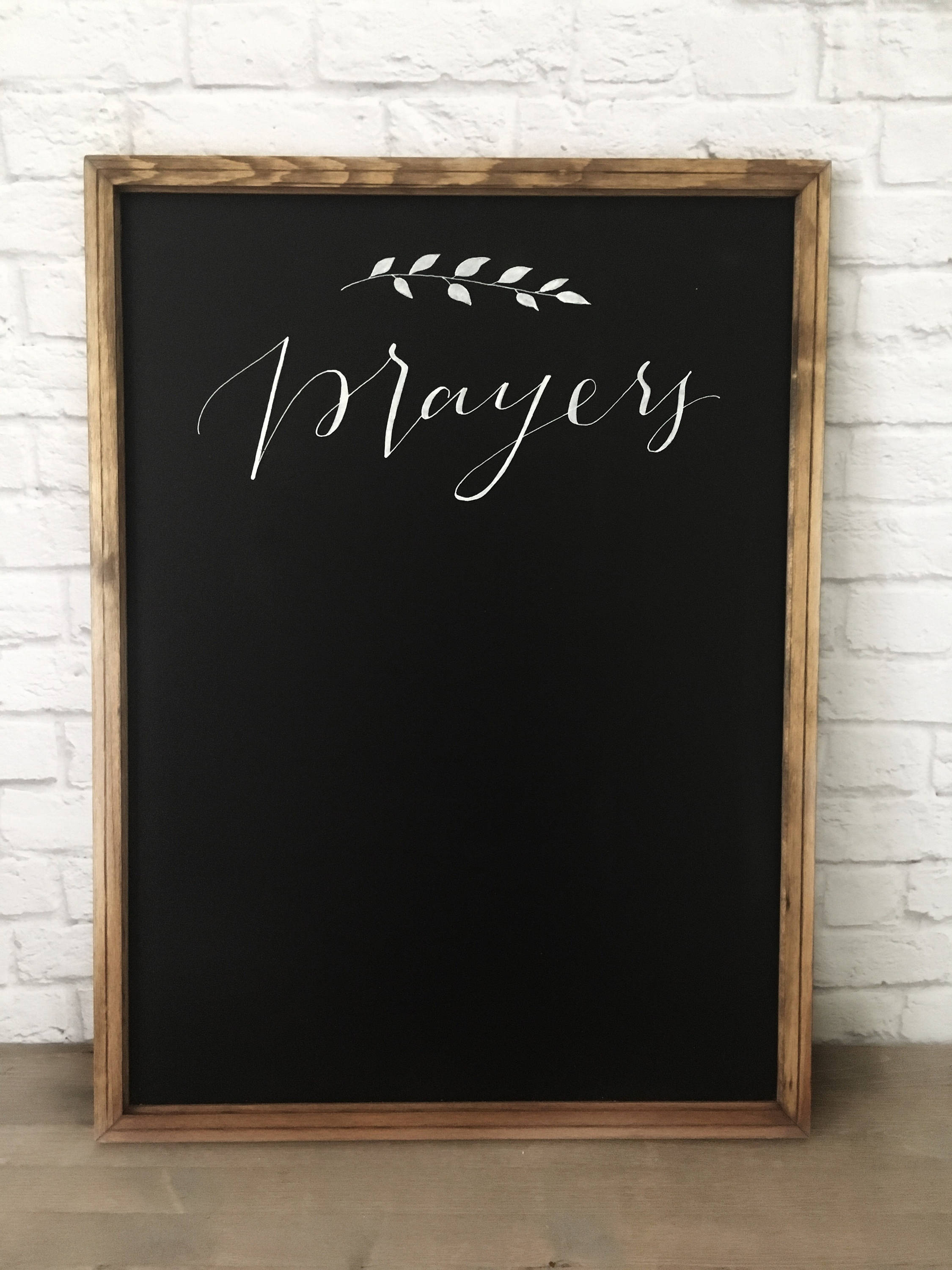 Hand Lettered Prayer Chalkboard // Prayer Requests // Prayer