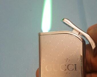 Gucci silver metal lighter