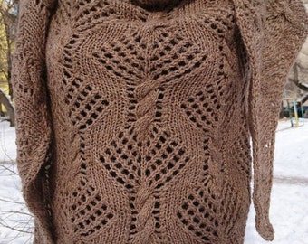camel wool shawl