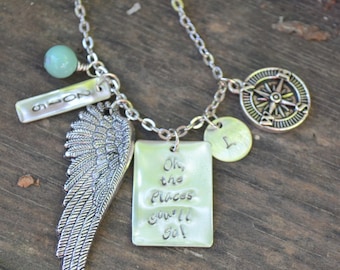 Oh, The Places You Will Go! Graduation Necklace for the Special Graduate in Your Life