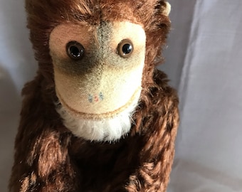 Steiff Vintage Monkey no 8043. Stuffed Monkey Toy